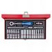 KING TONY 2526SR02 6-punts dopsleutel, 1/4-inch, set van 26