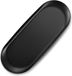 Goodivery ® Plateau décoratif en métal Noir Inox Ovale 30x12x1.2cm