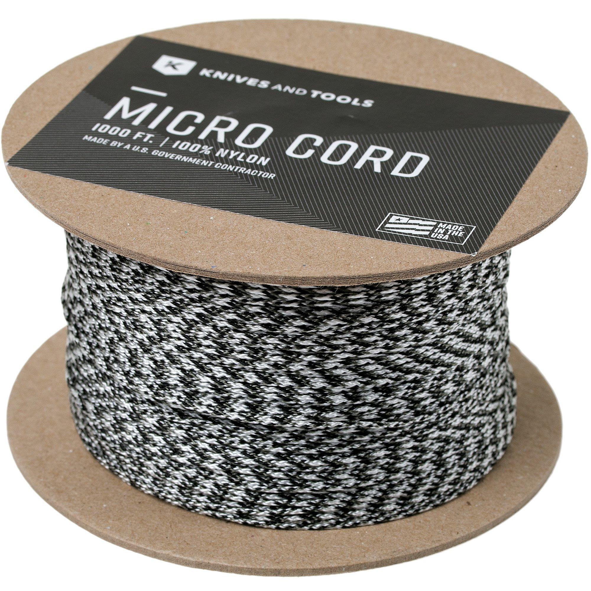 Knivesandtools Micro Cord, urban camo, 1000 ft (304,8 meter)
