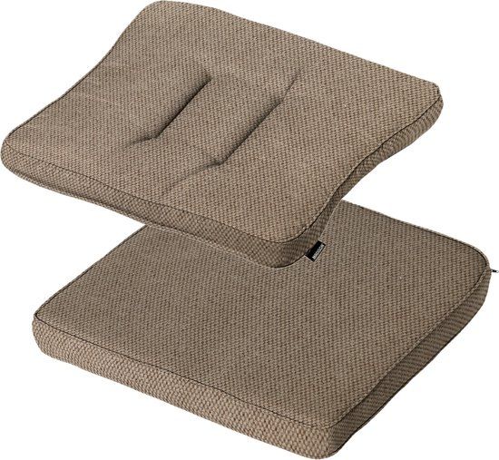 Merkloos Madison 2 stuks! Wicker dining set profi-line outdoor Manchester taupe