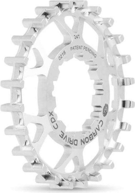 Gates CDX Achtertandwiel 24 tands 9-Spline Shimano - Grijs