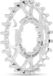 Gates CDX Achtertandwiel 24 tands 9-Spline Shimano - Grijs