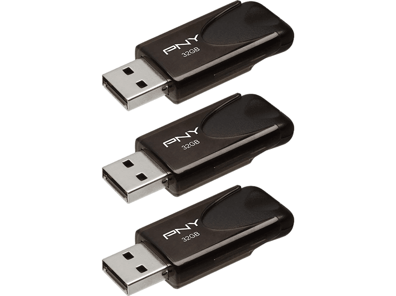 PNY USB 2.0 Attache 4 32GB 3PK