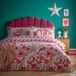 Furn. Glass Hearts Dekbedovertrek Set - Glas-in-lood Romantische Cupido Omkeerbaar Polycotton (Roze - Super King)