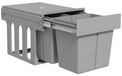 StarTech Afvalcontainer - Uitschuifbare afvalbak voor de keuken - 31 l - 15 l + 2 x 8 l - Soft-close sluiting - Uitneembare emmers - Geschikt voor kasten van 40 cm - Lichtgrijs