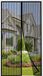 Moustiquaire de balcon, protection anti-insectes magnétique 120 x 240 cm, noir