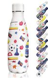 HoneyHolly Thermosfles, 18/8 roestvrij staal, 350 ml, BPA-vrije sportfles, vacuüm-geïsoleerd, lekvrij, voor kinderen, school