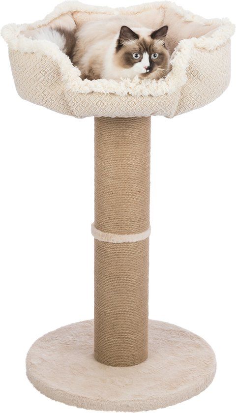 Trixie Bellow Kitty Krabpaal - Boho - Beige - Pluche - 97 cm
