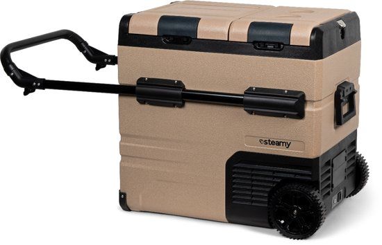 Steamy-E Dual Zone Compressor Koelbox - 54L - 12V/230V - Sandstone