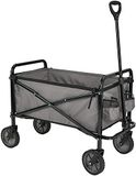 Amazon Basics Opvouwbare Tuinwagen voor Buiten met Hoes, Grijs