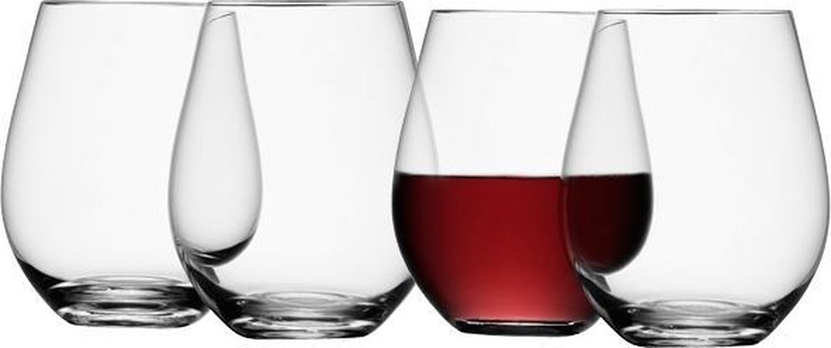 LSA International L.S.A. Wine Wijnglazen Rood - 530 ml - Set van 4 Stuks