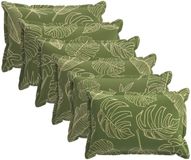 vidaXL - Kussensloop - 6 stuks - Houten Blad Design - 50 x 80 cm - Polyester