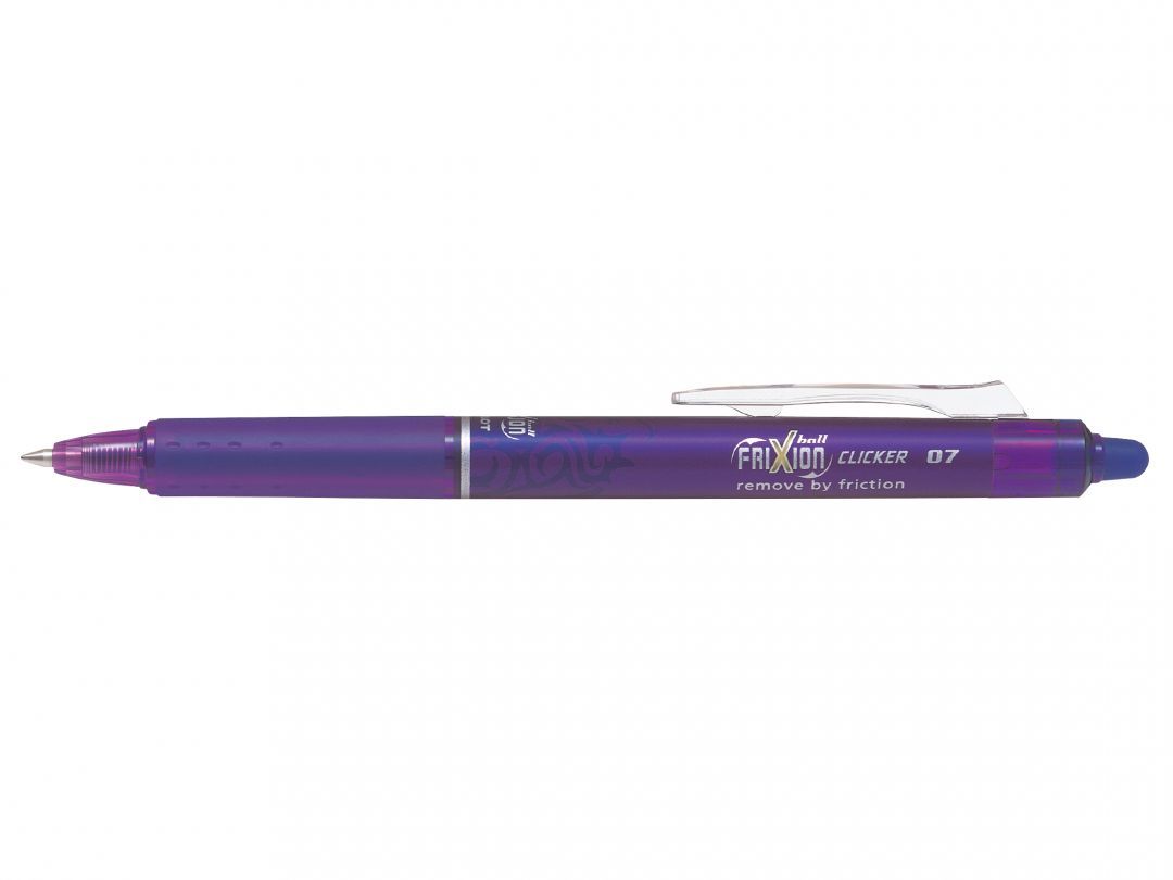 Pilot FriXion Ball Clicker 0.7 Rollerball Pen - Violet