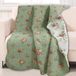 Cozy Line Home Fashions Vintage bloemen gewatteerde worp 100% katoen omkeerbaar alle seizoen gooien (Blossom)