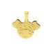 Lucardi Dames 14 karaat geelgouden kinderkopje meisje hanger