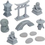 BeiJingLiangPinJiaZuoKeJiWenHuaFaZhanYouXianGongSi 11 Pièces Mini Zen Jardin Accessoires