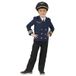 Funny Fashion Pilot Pete Verkleedpak Piloot Vliegtuig Jongen 140