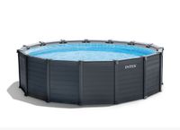 Intex Zwembadset Graphite Panel Bovengronds 478x124 cm