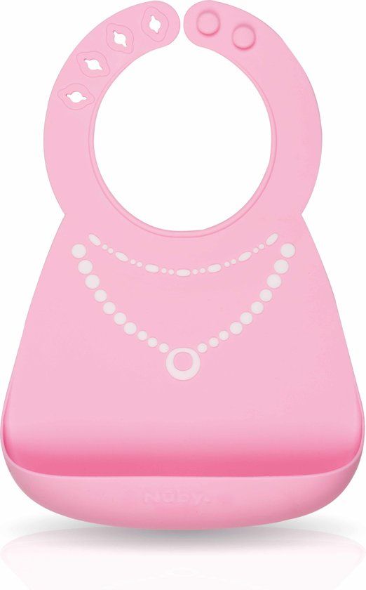 Nûby Silicone Slabbetje Prinses 3m+ - Roze