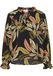 IZIA Blouse lichtgeel / olijfgroen / zalm roze / zwart