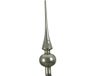 Decoris Kerstboom piek - mos groen - glas - glans - 26 cm