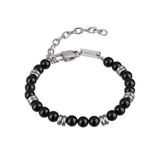 Breil Armband zwart / zilver