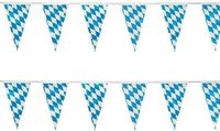 Merkloos / Sans marque Partyxplosion B.V. Beieren Oktoberfest vlaggenlijn - 2x - blauw/wit - 10 meter - kunststof