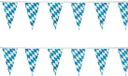Merkloos / Sans marque Partyxplosion B.V. Beieren Oktoberfest vlaggenlijn - 2x - blauw/wit - 10 meter - kunststof