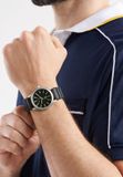 Nautica Hannay Bay Kwarts Analoog Horloge Zwart en Zilver 42mm NAPHBF404