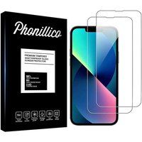Phonillico® Gehard glas voor iPhone 14 [Pack 2] Screenprotector van glasfilm