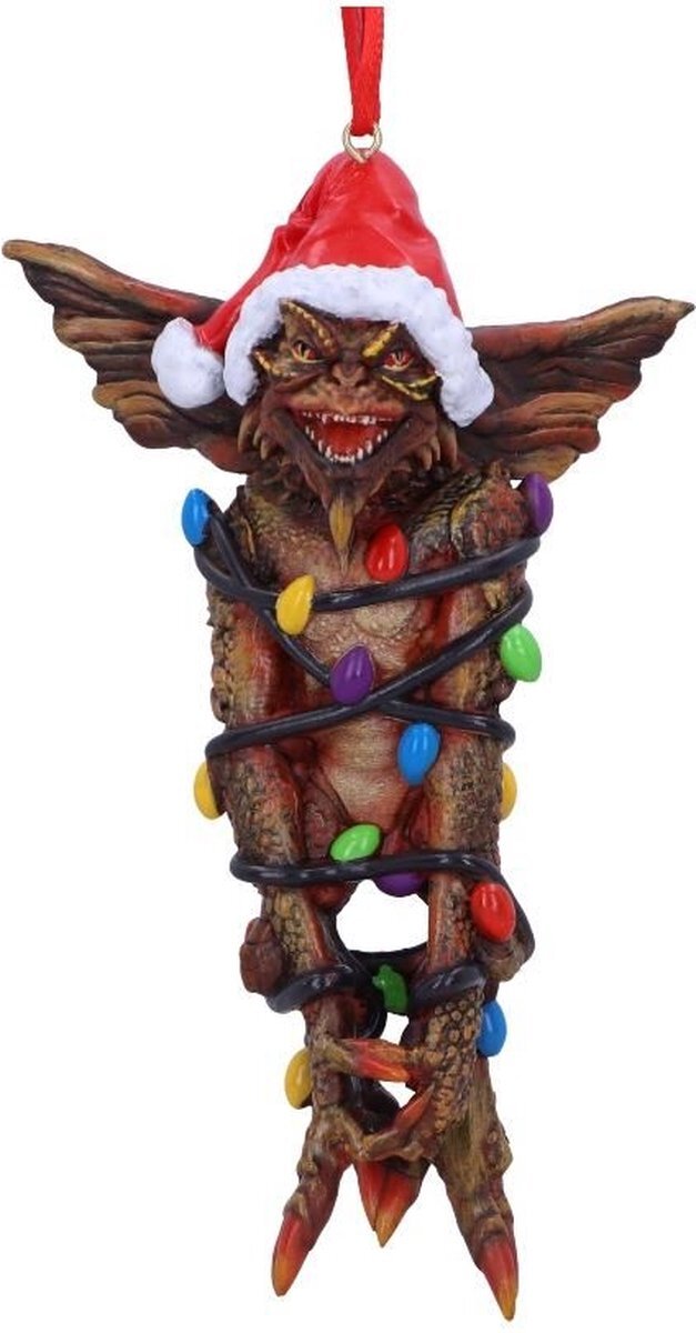 Nemesis Now Gremlins Kerstbal Mohawk in Fairy Lights Hanging Ornament Multicolours