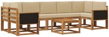 vidaXL - Extérieur - canapé - ensemble - 6 - pièces