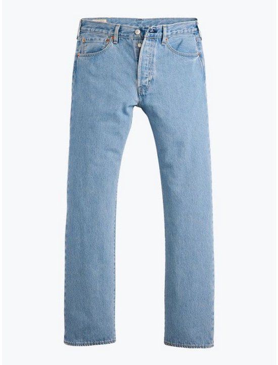 Levi's 501 Straight Fit Jeans W32 x L32 Ferry Building Blauw