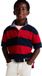 Tommy Hilfiger Bold Stripe Polo à manches courtes Rouge Coton biologique Coupe régulière Garçon