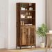 vidaXL Highboard - 2 stuks - Oud hout - 69,5 x 34 x 180 cm - Bewerkt hout