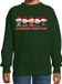 Bellatio Decorations Kersttrui/sweater voor jongens/meisjes - Miauwie Christmas - groen - Kerst poesjes 134/146