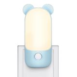 Alyvisun Kindernachtlampjes Stekker in Wand, LED Baby Nachtlampjes met Zacht Licht voor Slaapkamers/Gangen/Badkamers, Wand Nachtlichten (Blauw)