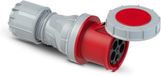 PCE PCE 245-6 CEE-koppeling 125A 5-polig 6h POWER TWIST | Hoogspanningskoppeling 400V 50/60Hz IP67 | Waterdicht, schroefklemmen, rechte insteekrichting, kabel 16-50 mm²
