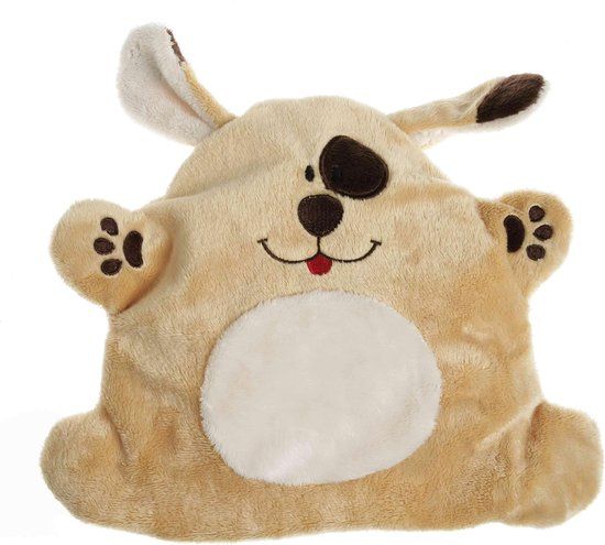 Cherry Belly Baby Knuffel Hond - Lijnzaadkussen - Bruin