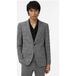John Varvatos Monti Veste - Austin Fit - Un Bouton N Noir Blanc