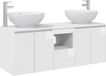 vidaXL Badkamerkastenset 3 st Hoogglans Wit 49,5 x 44,5 x 65 cm
