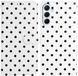 Selected by GSMpunt.nl Hoesje Geschikt voor Samsung Galaxy A37 | Polka Dot Wallet Book Case | Portemonnee Hoesje | 3 Pasjes | Magneetsluiting | Stand Functie | Wit
