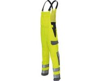 KÜBLER 33938345 Hi Vis Reflecterend Amerikaanse Overall HEREN Overall Werkkleding Geel Antraciet - Brandvertragend