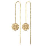 Cilla Jewels Lookinggoodtoday Oorhangers ketting Dames Goudkleurig met Munt van Edelstaal