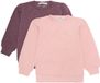 Minymo Kindersweatshirt voor meisjes (2-pack) Misty Rose Katoen/Polyester Maat 98
