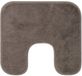 Gözze RIO Premium antislip badmat met uitsparing, 100% microvezel, ideaal als toiletbekleding voor een staand toilet, 50 x 45 cm - Taupe