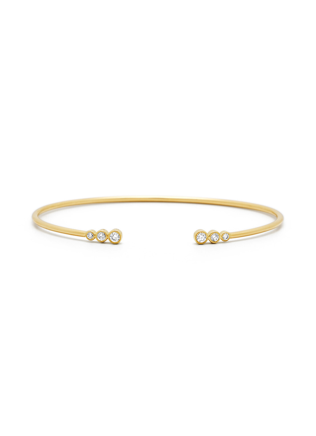 Diamond Point Geelgouden armband met 0.20 ct diamant, La Dolce Vita