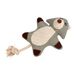 Pluche speelgoed, beer, polyester, super robuust, 38 cm, grijs