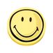 Magnetoplan communicatiekaarten Smiley, Ø 10 cm, motiefkaarten met positief gezicht in geel/zwart, 100 stuks voor groepswerk en brainstormen