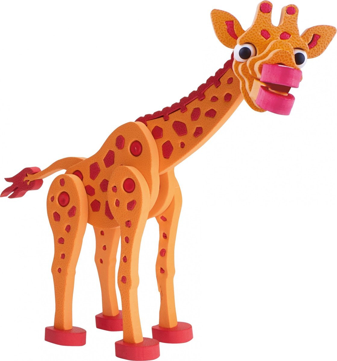 Toi Toys Toi-toys 3d Puzzel Giraffe Junior 31,5 Cm Foam Oranje 104-delig